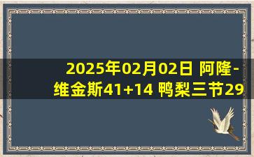 2025年02月02日 阿隆-维金斯41+14 鸭梨三节29+6+9 福克斯20分 雷霆大胜国王